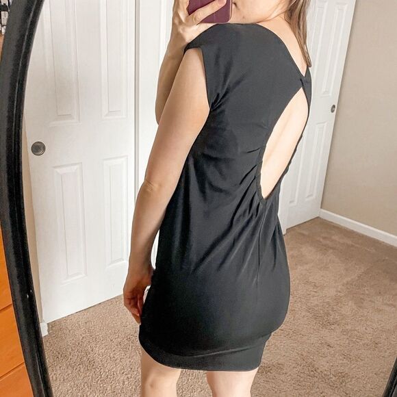 Sale! Alice + Olivia Keyhole Back Mini Dress Black XS - Picture 3 of 12